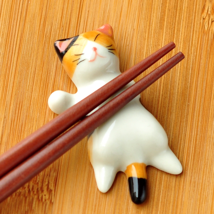Chopsticks Rack Ceramic Cute ZAKKA Sloth Cat Super Cute Chopsticks Rack Creativity Chopsticks CUTLERY PENDULUM PIECES