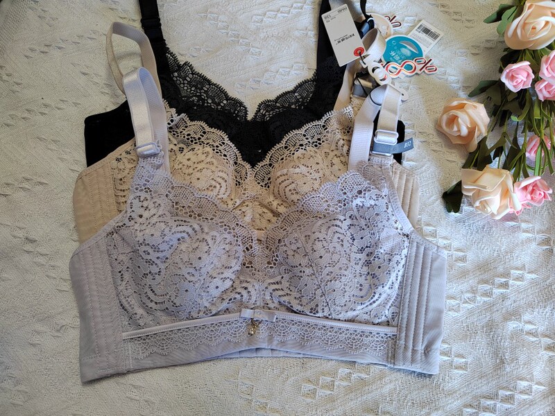 100% Comfortable Underwear Memory Soft Ring Adjustable Lace Ultra-Thin Push-Up 1455/1456/1457