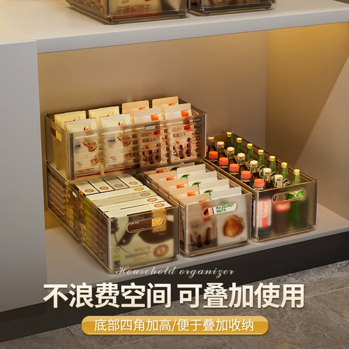 Общий ящик для хранения в шкафу, настольный ящик, выдвижной ящик для закусок и всякой всячины, кухонный органайзер, глубокий шкаф, ящик для хранения под прямым углом