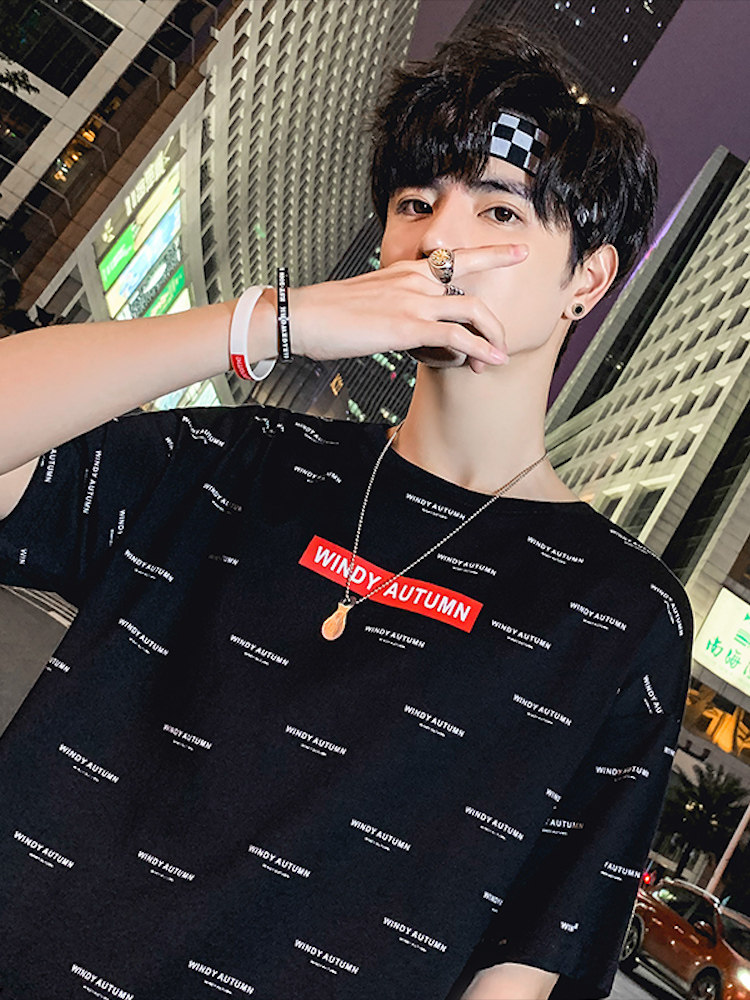 Antarctic men's short-sleeved t-shirt 2020 new fashion brand trend clothes loose summer cotton T-shirt half-sleeve men's C