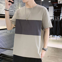 Antarctic mens short-sleeved t-shirt mens 2022 spring and summer new loose trend casual half-sleeved round neck T-shirt C