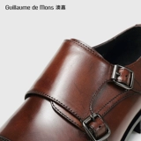 Дышащий пиджак классического кроя, коричневая повседневная обувь для отдыха, высокий костюм для кожаной обуви, из натуральной кожи