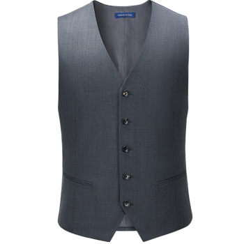 Aojia men's vest pure wool 2025 new suit slim business formal casual gray vest suit