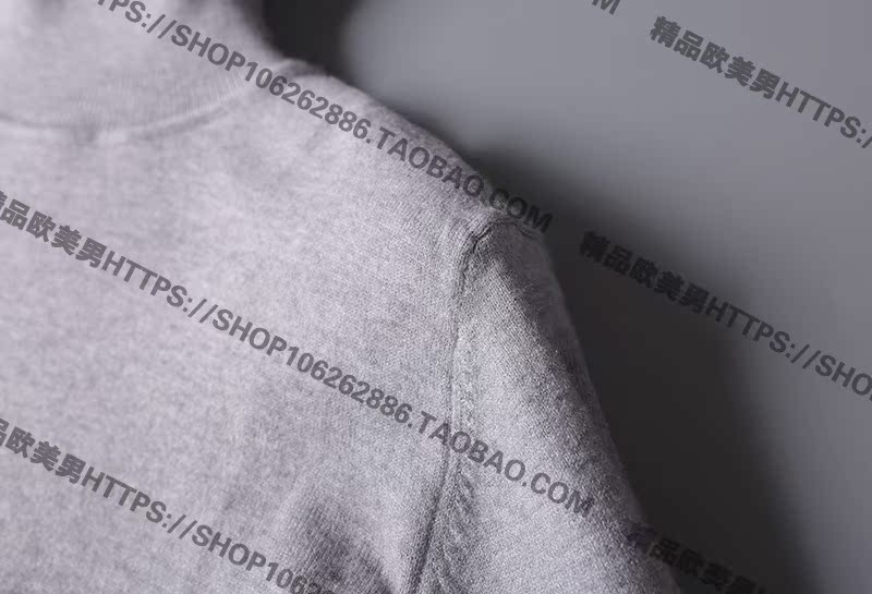 Chia sẻ giá trị Wool cashmere Thoải mái áo len ấm áp Mùa thu và mùa đông Đàn ông áo len cao cổ bộ nỉ nam