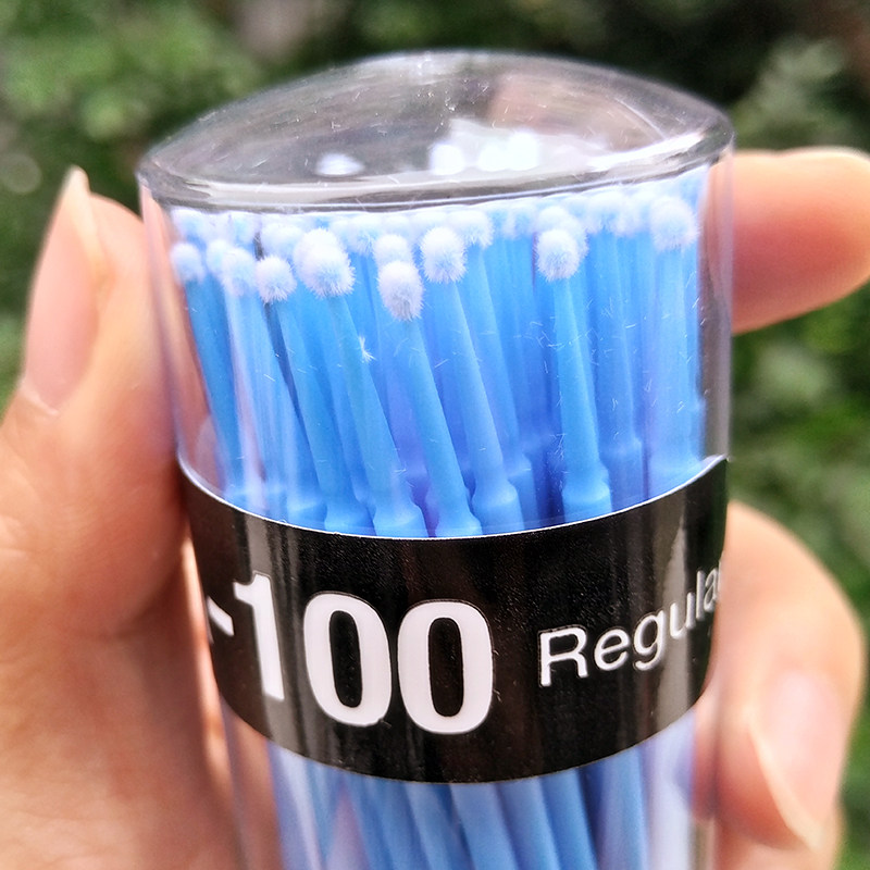 Eyelash surgery cotton swab semi-permanent tattoo auxiliary tool supplies small head cotton swab grafted eyelashes nano cotton swab