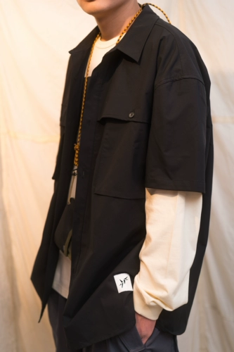 Быстросохнущая ткань, рубашка, короткий рукав