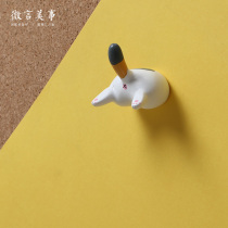 Cat ass cartoon cute pushpin personality creative nail Cork felt board decorative magnetic magnet