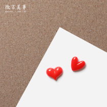 Red love cartoon small pushpin cute creative cork board decoration press nail felt board room ins photo wall