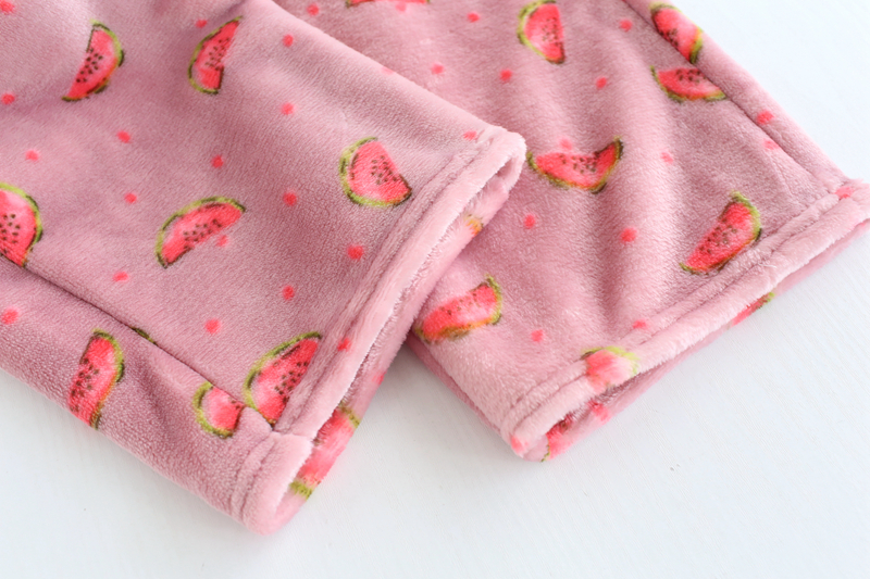 Mùa đông nữ flannel san hô lông cừu nhà quần Pajama phụ nữ Mùa thu và mùa đông ấm áp sống quần lỏng tăng dày quần ngủ nam