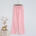 Quần cotton pyjama hoạt hình cotton nhà quần mùa xuân và mùa thu mỏng phần quần cotton sợi pyjama kích thước lớn quần nhà quần nam Quần tây