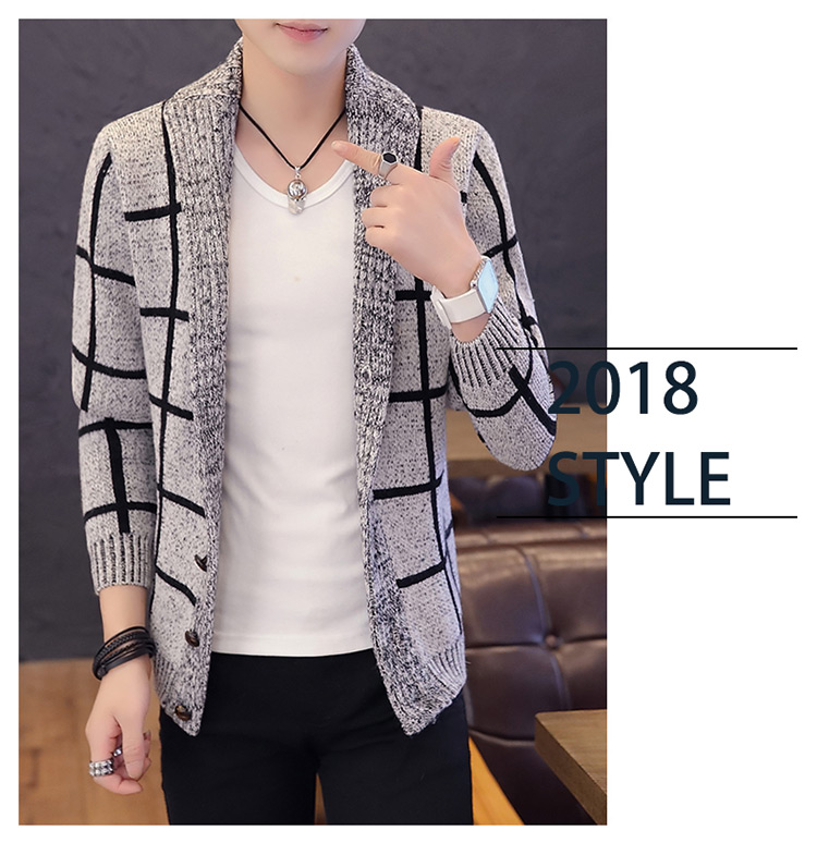 Áo len nam mùa xuân và thu đông 2018 mới quần áo thể thao