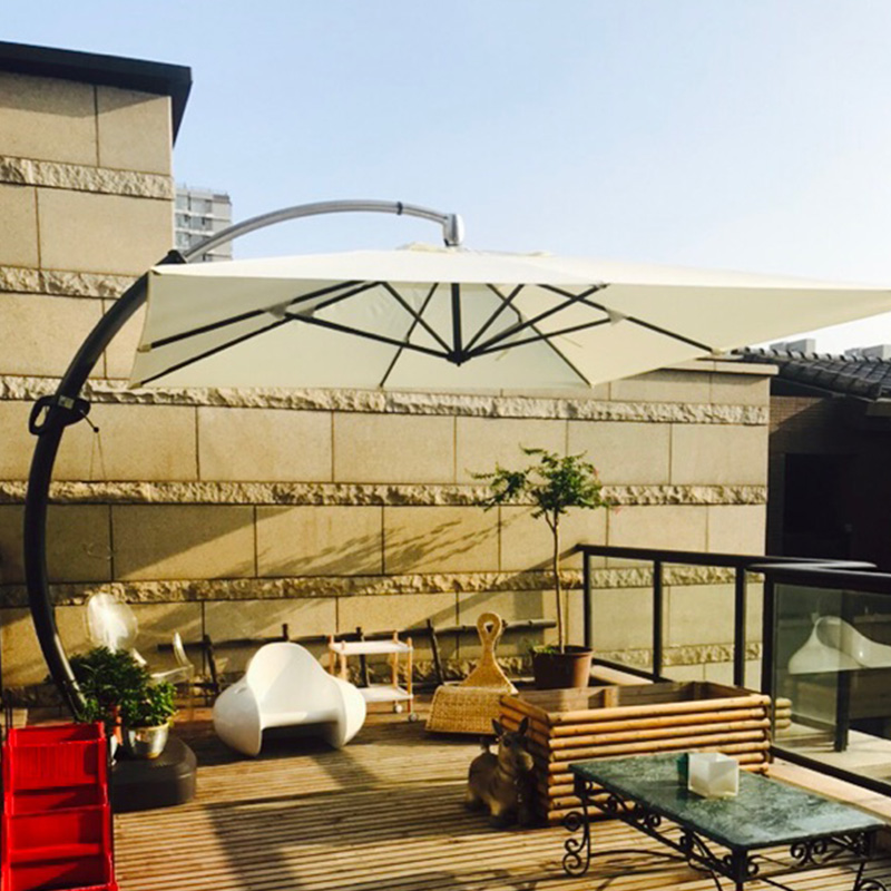 Outdoor beach umbrella European-style sun umbrella stand for leisure patio square umbrella outdoor open air advertising leisure large umbrella 