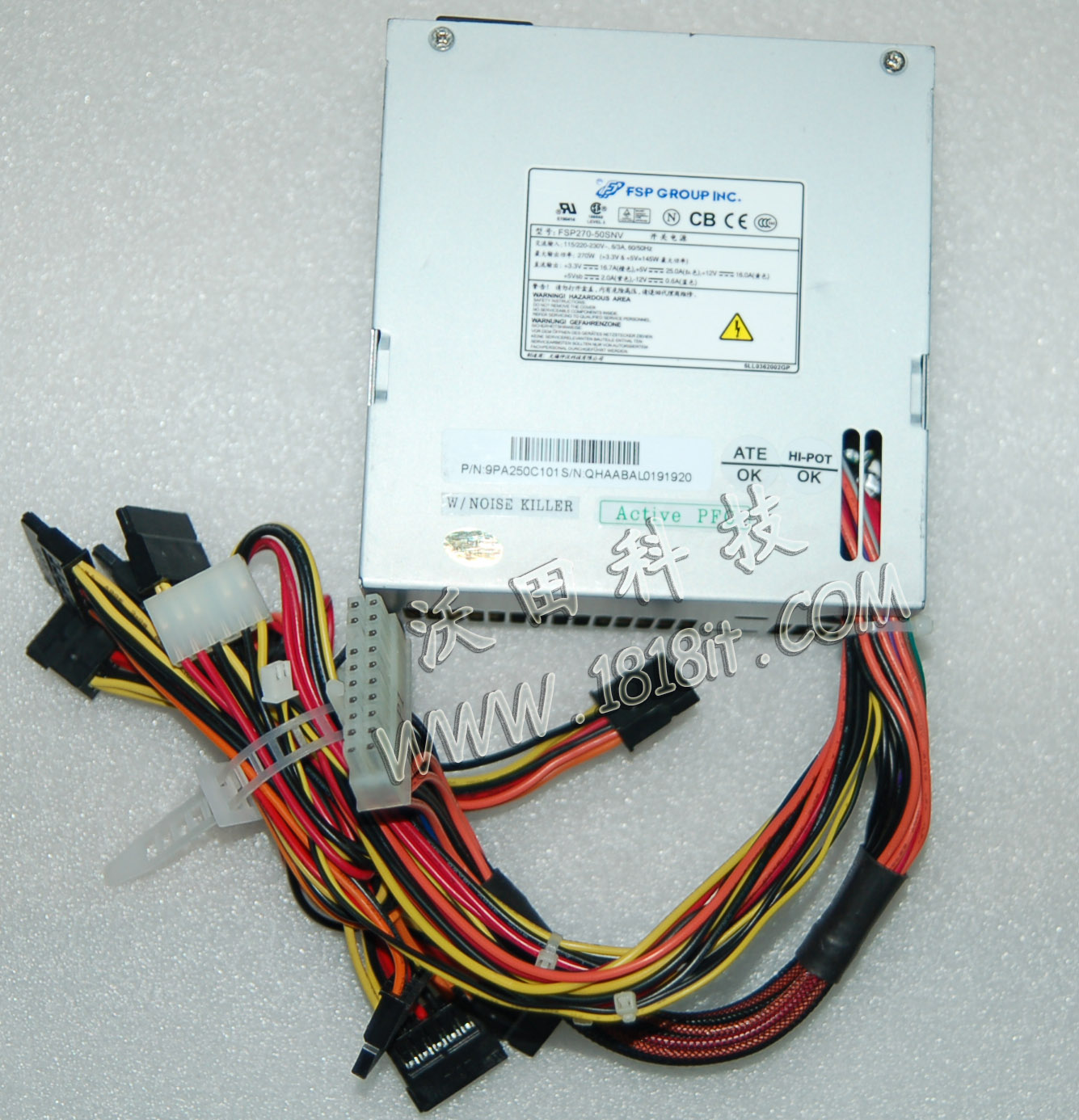 Full Han FSP270-50SNV Hard disc recording machine power serial port parallel port