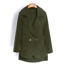 21 Popular double-sided wool coat womens short autumn and winter New Cocoon Korean version of cashmere woolen coat