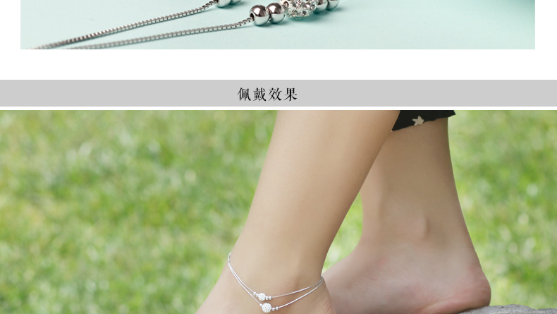 Chaine de cheville Femme en Argenterie - Ref 3103482 Image 11