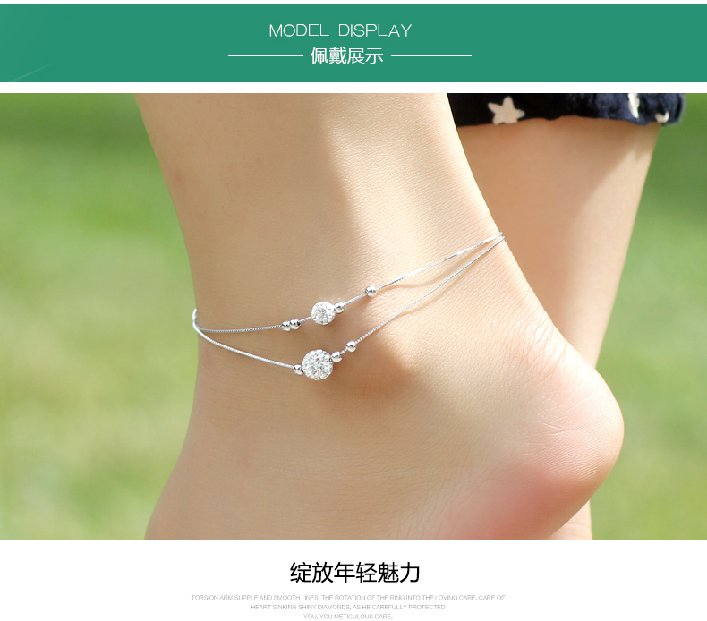 Chaine de cheville Femme en Argenterie - Ref 3103482 Image 27