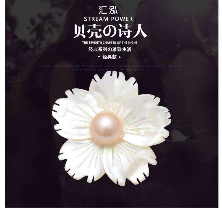 Broche femme en Nacre - Ref 1187138 Image 21