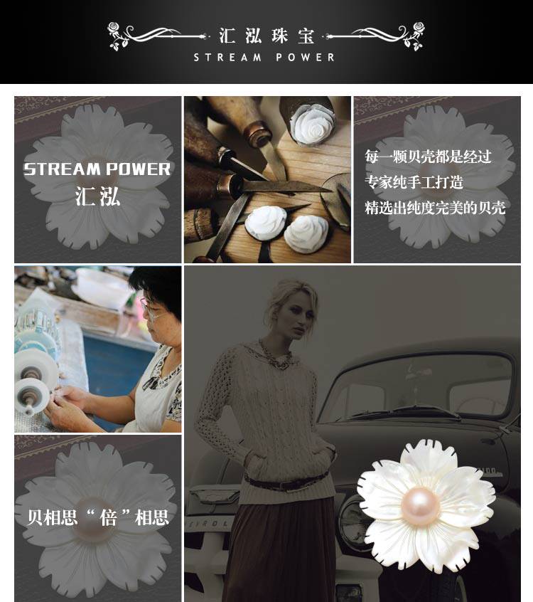 Broche femme en Nacre - Ref 1187138 Image 26