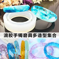 Silicone Bracelet Khuôn DIY Handmade Chất liệu cao Gương sáng Bề mặt pha lê Epoxy Hoa khô Vòng đeo tay mài mòn khuôn bánh trung thu rau câu