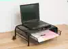 Wrought iron laptop stand Desktop display increased heat sink rack Metal mesh monitor stand Office storage