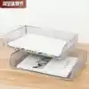 Wrought iron desktop can be superimposed paper grid A4 office document rack storage plate File data classification box Sundries finishing box