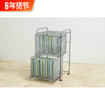 Iron Art A4 document storage box rack metal multi-layer A3 office file rack home sundries toy finishing box