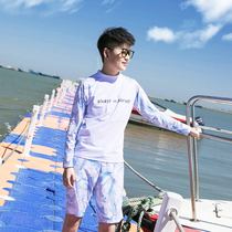 Handsome T neutral LES female sleeve beam strengthened strap split large-scale thin dry head dive suit swimsuit