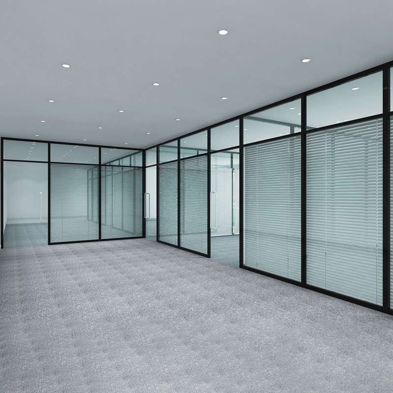 Chengdu custom office glass partition wall Aluminum alloy frosted