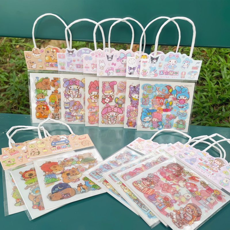 Creative Portable Cartoon Account Stickers Children’s Day Prizes