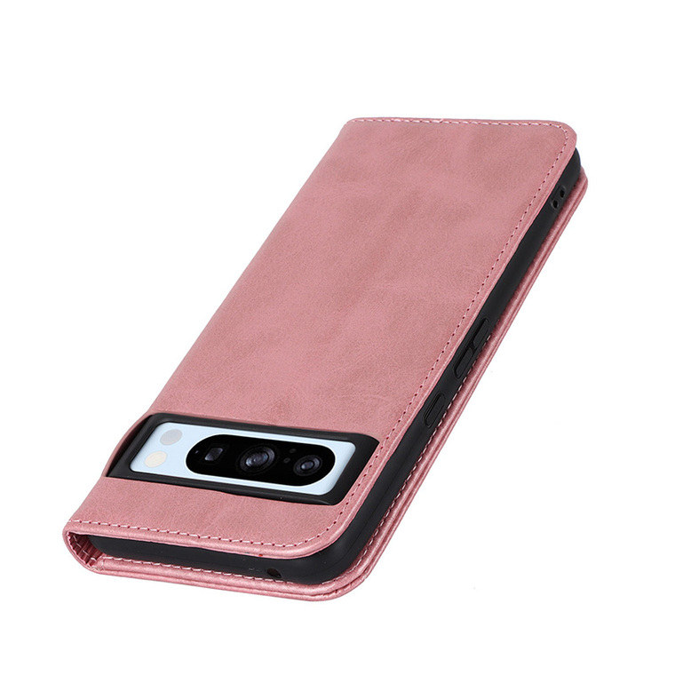 8, 8 Pro Leather Magnetic Wallets Folio Flip Synthetic Leather Card Holder Wallets Business Kickstand Folding Stand Google