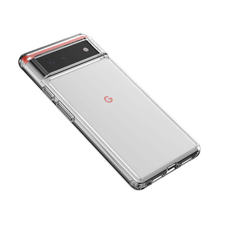 Shockproof 7, 7 Pro Transparent Clear PC Airbag Corner Protection Google Pixel Phone Case