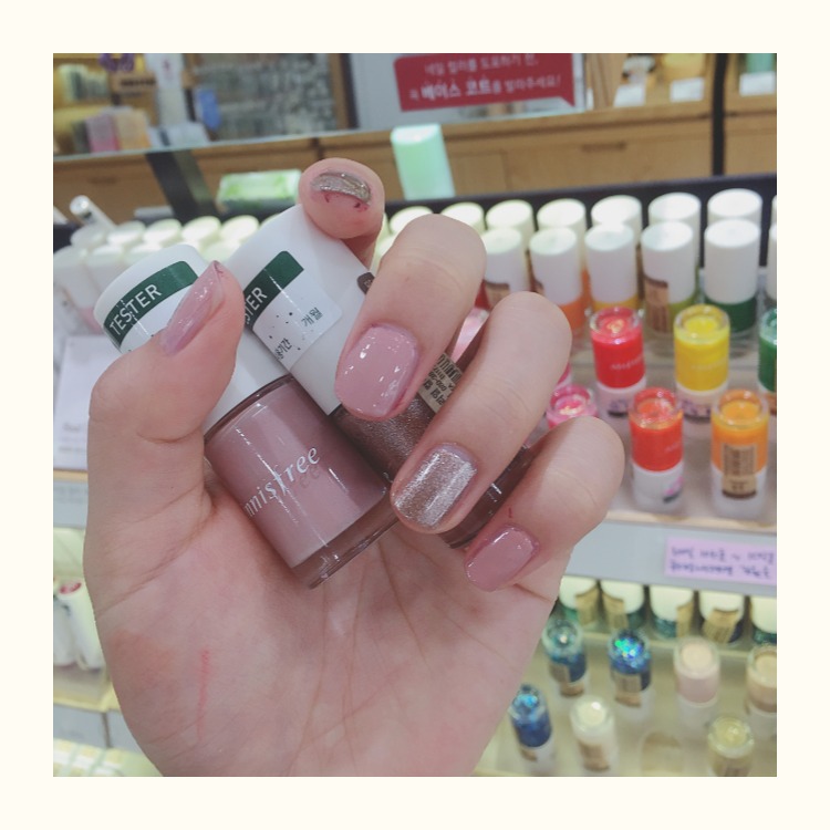 Hàn Quốc Innisfree Hyatt Style Nail Polish Dark Red Wine Cherry Powder Gold Naked Powder Nail Polish - Sơn móng tay / Móng tay và móng chân sơn gel