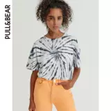 Pull & amp; Ms. Bear 2021 Ранняя осень Новая модная круглая шея с короткой коротки