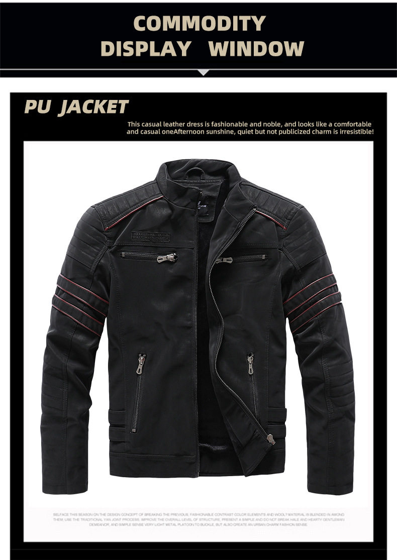 Мужской куртка череп вышивка матовая кожа сушилка для белья Автомобильная курткаМужская мотоциклетная кожаная куртка 