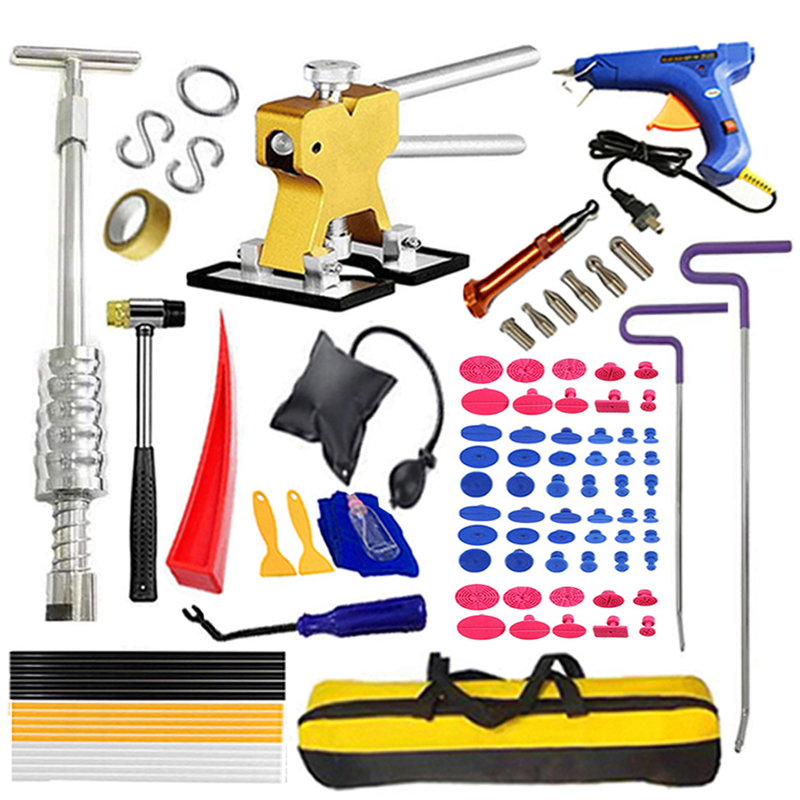 Traceless Car Dent Repair Tool Sheet Metal Dent Hail Pit Repair Magic Tool Repair Shop Pry Bar Puller Set