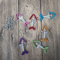 (Small fish pendant) color aluminum wire crafts DIY small fish hanging decoration creative life new strange gift