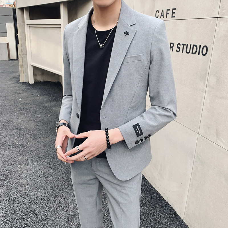 Spring casual little suit suit men's suit for two sets B419-LJT013-P235 men B419-LJT013-P235