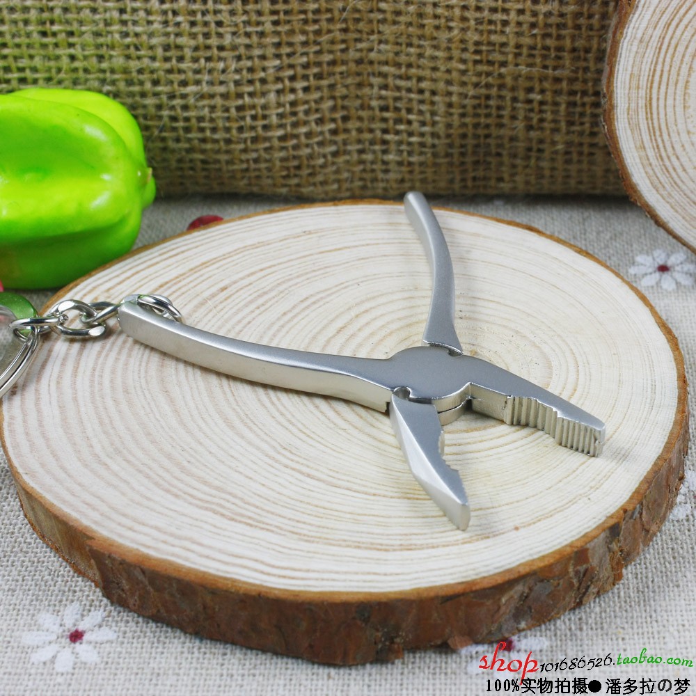 Small mini pincer lady cute creative tool key button small old tiger pliers key buckle pendant