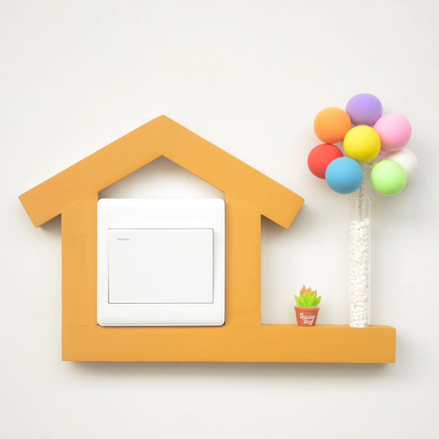 Original solid wood switch decorative patch socket decoration switch protective sleeve free of sticking protection wood frame (universal size)