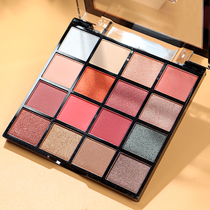 Earth color beginners recommend small plate makeup portable pearlescent matte student girl 16-color eyeshadow plate ins Wind