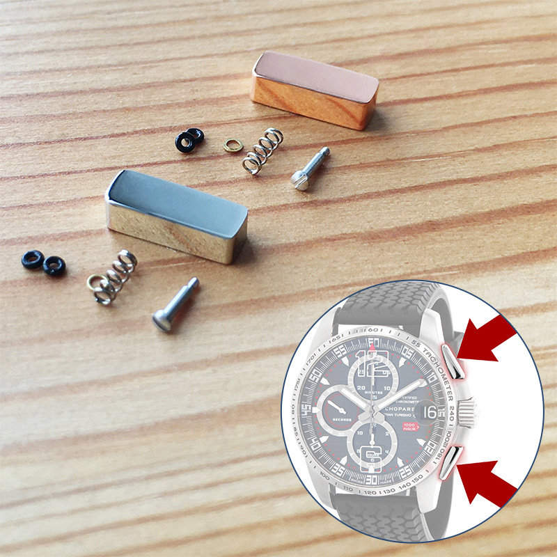 168459 Stainless Steel Button Chronograph Button Suitable for Chopard Classic Racing 44mm Mechanical Watch