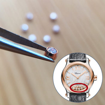 Watch Dial with Sliding Diamonds, Movable Decorative Diamonds Suitable for Chopard Happy Diamonds Watch