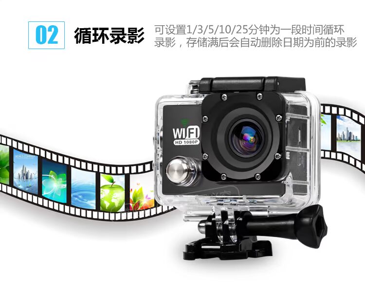 Máy ảnh kỹ thuật số 4K micro HD wifi mini lặn camera dv ghi video không thấm nước