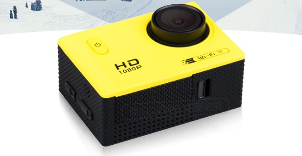 Chuyển động máy quay video kỹ thuật số wifi nhỏ camera HD trên không dưới nước lặn ghi dv chống thấm nước - Máy quay video kỹ thuật số máy quay gopro