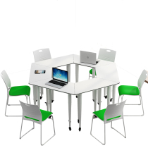 Conference Table Training Desk Can Mobile Splicing Tutoring Institution Table And Chairs Composition School Creator Classroom Reading Room Table