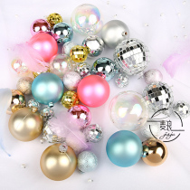 Mirror ball metal color ball transparent plastic ball cake decoration ornament birthday festival party baking dessert table