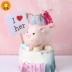 Net đỏ dễ thương lợn béo hổ thỏ động vật cung hoàng đạo heo trang trí bánh nướng đồ chơi trẻ em đồ trang trí - Trang trí nội thất phụ kiện trang trí phòng thờ Trang trí nội thất