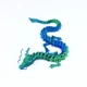 Нефритовый синий зеленый китайский дракон 30 см Бесплатная борода дракона