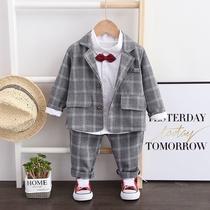 Male Baby Autumn Clothing Suit 2020 New Handsome Tide Clothes Children 1-5-0 Childrens Ocean Gas suit Three sets