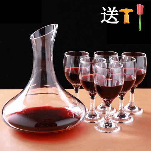 Бокал, набор бокалов, бессвинцовый стеклянный декантер для вина для домашнего использования, легкий роскошный стиль, изысканный стиль